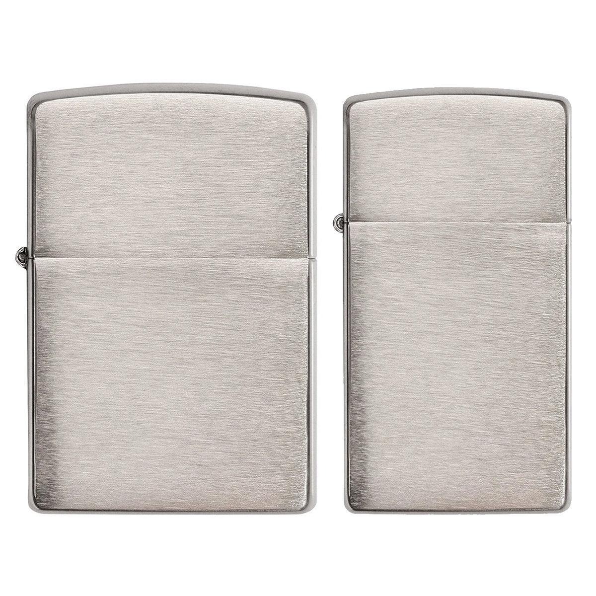 Brushed Chrome Zippo Lighters