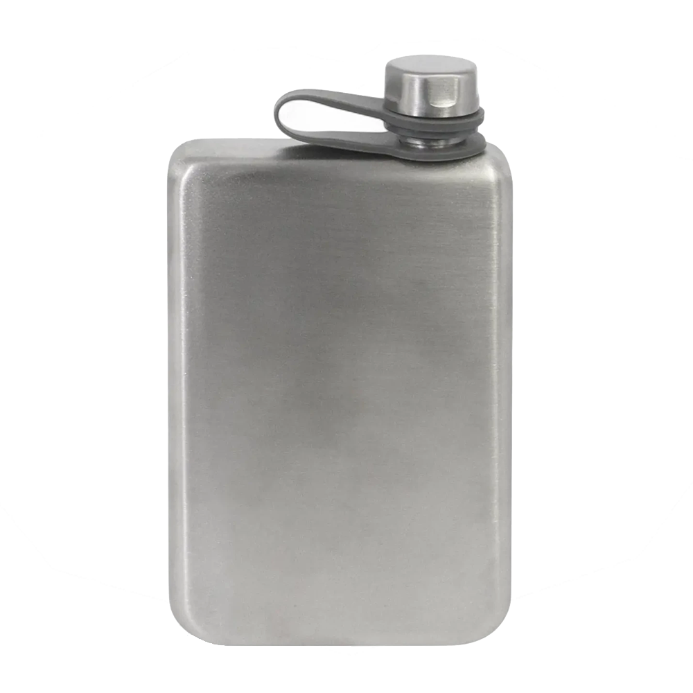 Square 9oz Stainless Flask