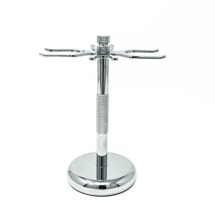 Yaqi Chrome Shaving 4 Prong Stand