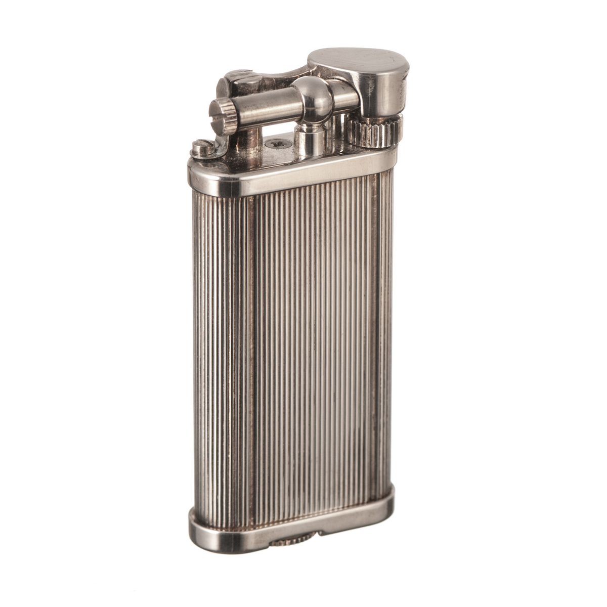 Dunhill Vertical Lines Silver Plated Unique Lighter — Goodfellas 
