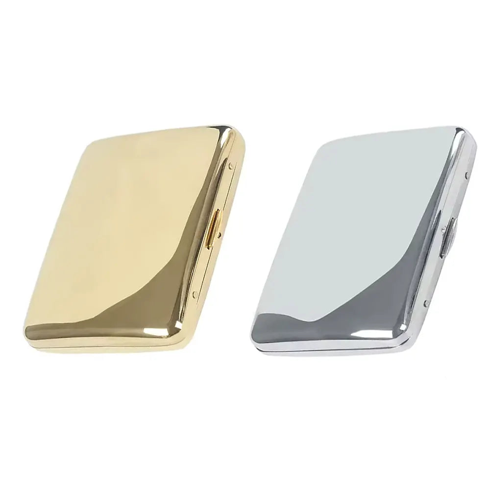 Plain High Polish Metal 16 Cigarette Case