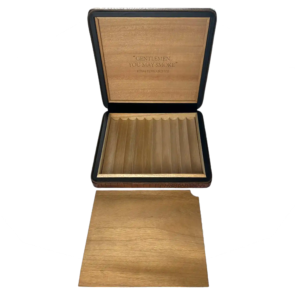 Lubinski Crocodile Pattern 10 Count Humidor