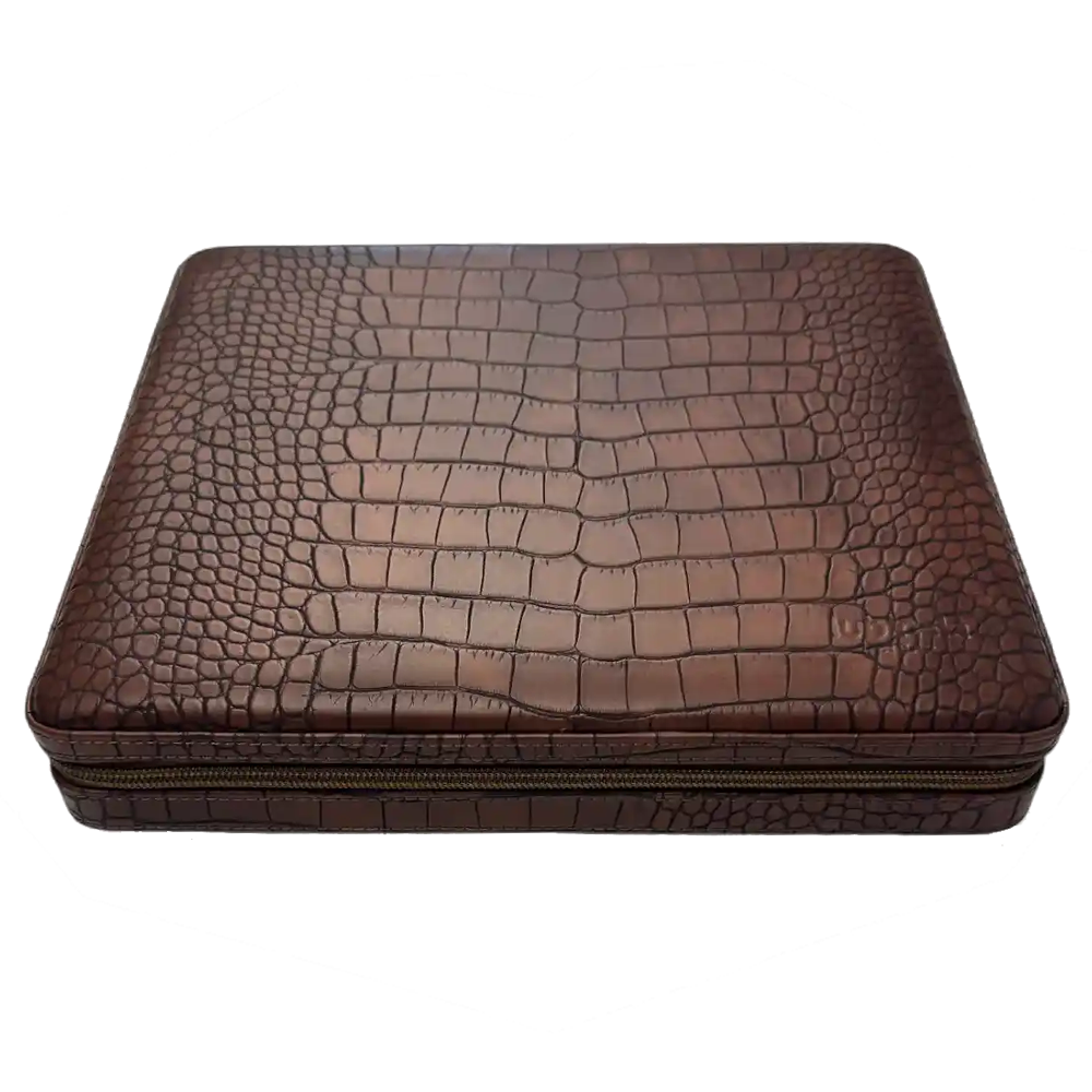 Lubinski Crocodile Pattern 10 Count Humidor