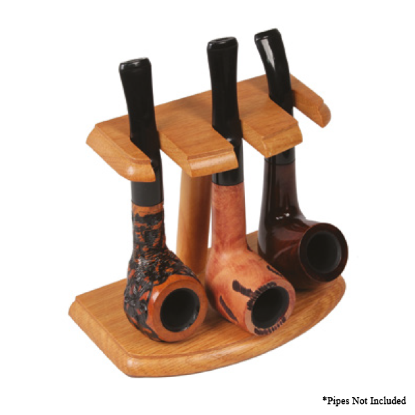 Oak 3 Pipe Stand