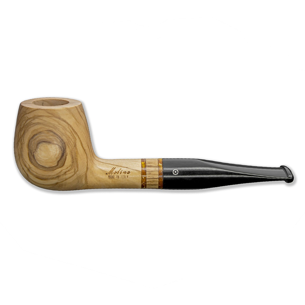 Molina Zebrano Billiard Olive Pipe