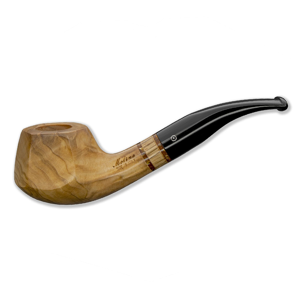 Molina Zebrano Bent Panel Olive Pipe