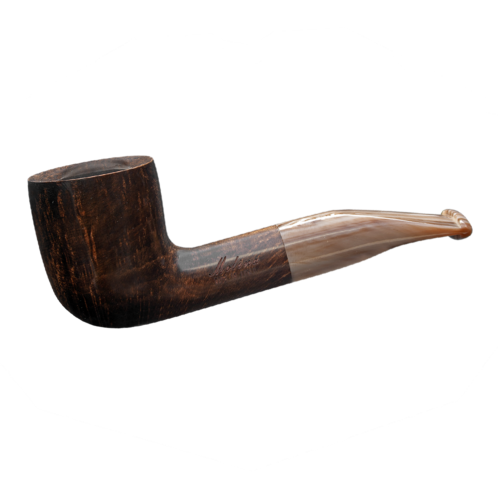 Molina Peppino Grey Bent Billiard Pipe
