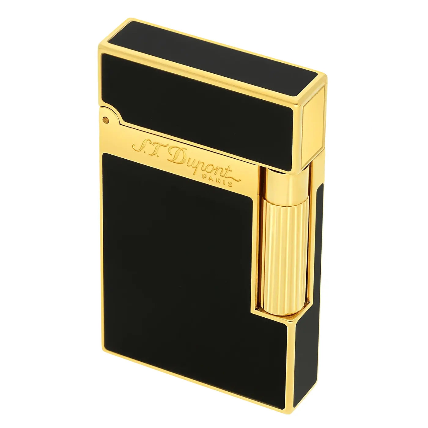 S.T. Dupont Ligne 2 Black Lacquer Yellow Gold Lighter