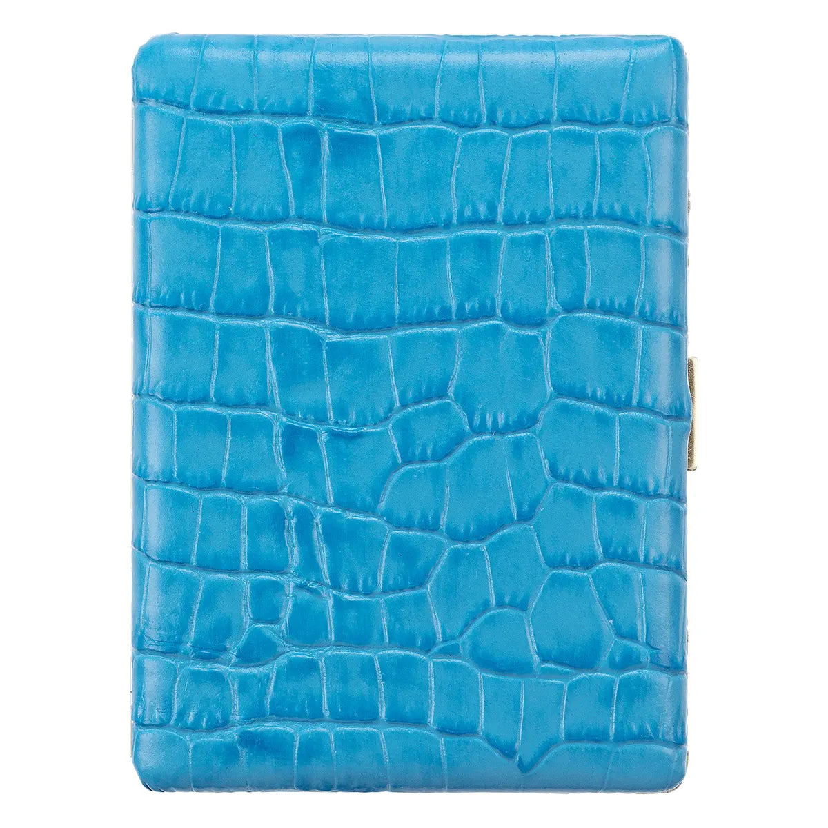 Tsubota Pearl Cosmos Crocodile Embossed Leather Cigarette Case
