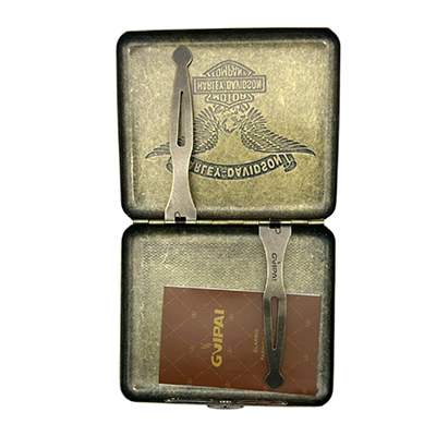 Harley-Davidson Vintage Brass Design 20 Cigarette Case