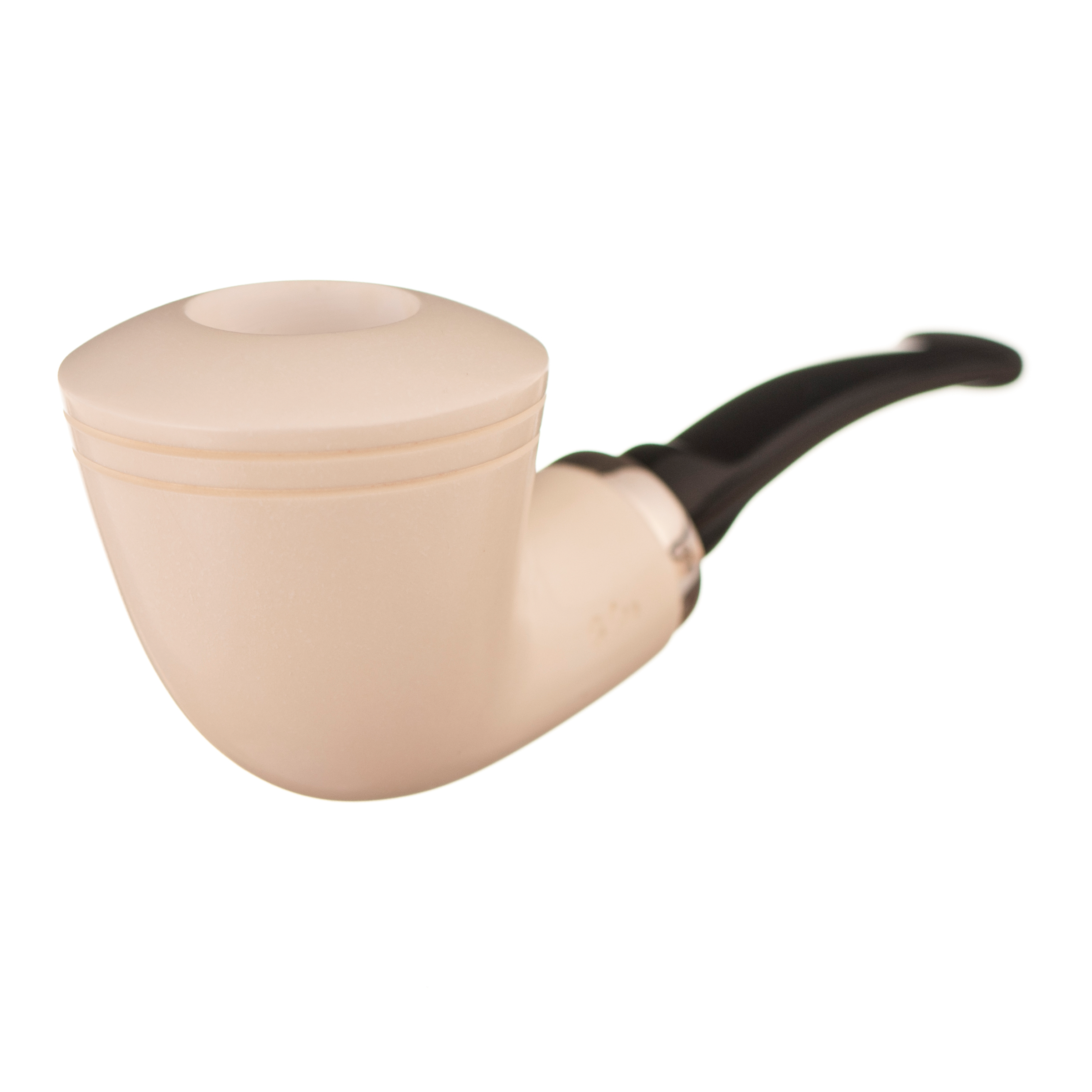 H. Cay Large Horn Reverse Calabash Meerschaum Pipe