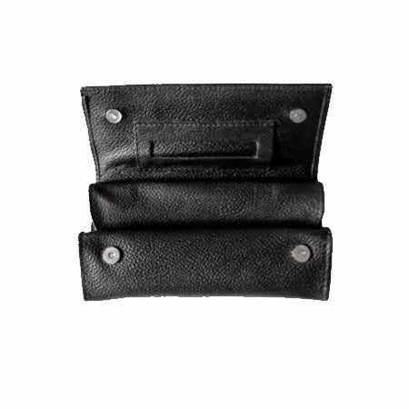 Black Roll-Up Tobacco Pouch