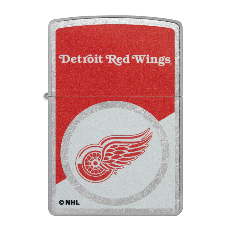 NHL Detroit Red Wings Retro Jersey Street Chrome Zippo Lighter
