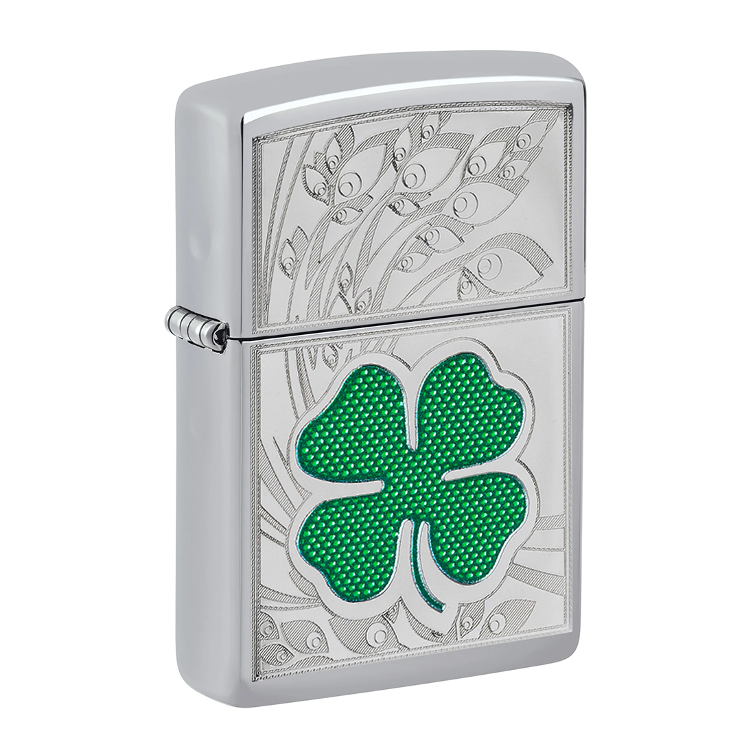 Elegant 4 Leaf Clover Zippo