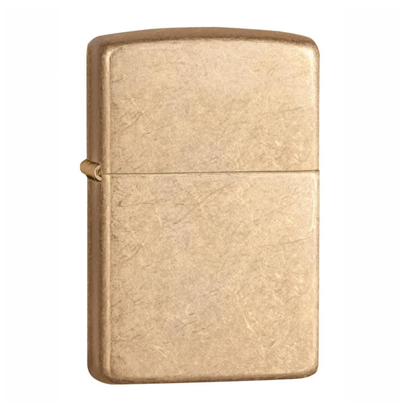 Tumbled Brass Armor Zippo