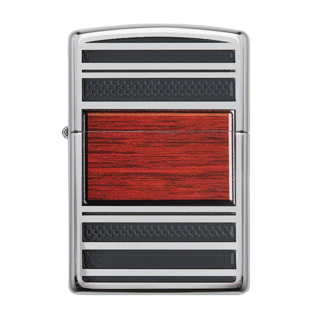 Steel and Wood Image Pipe Lighter Zippo