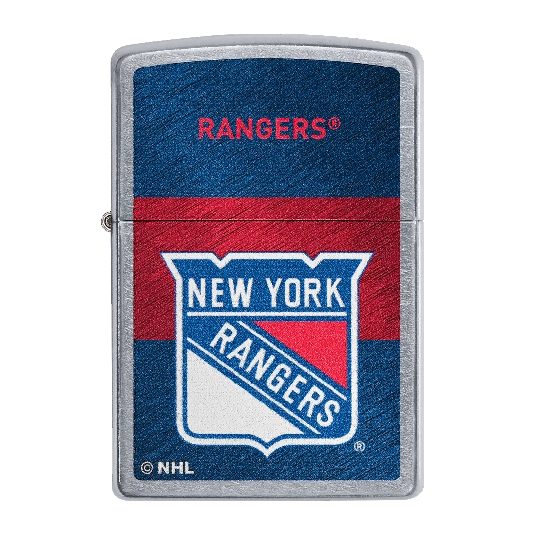 NHL New York Rangers Jersey Design Street Chrome Zippo
