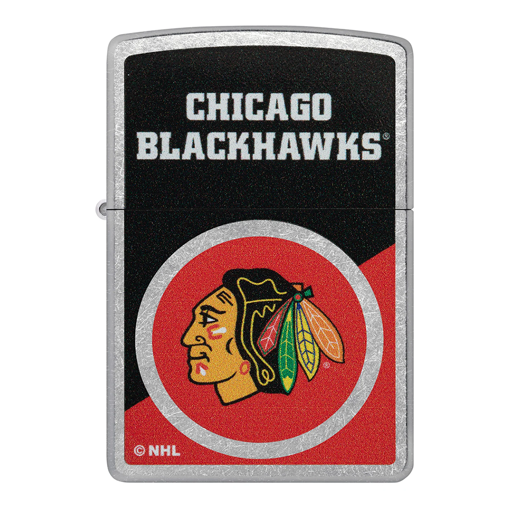 NHL Chicago Blackhawks Chrome Retro Jersey Design Zippo