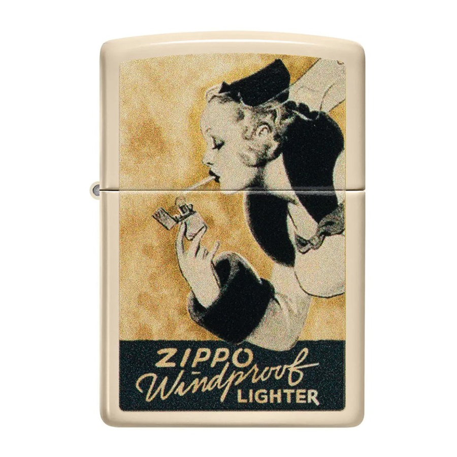 Cigarette Windy Girl Zippo Lighter