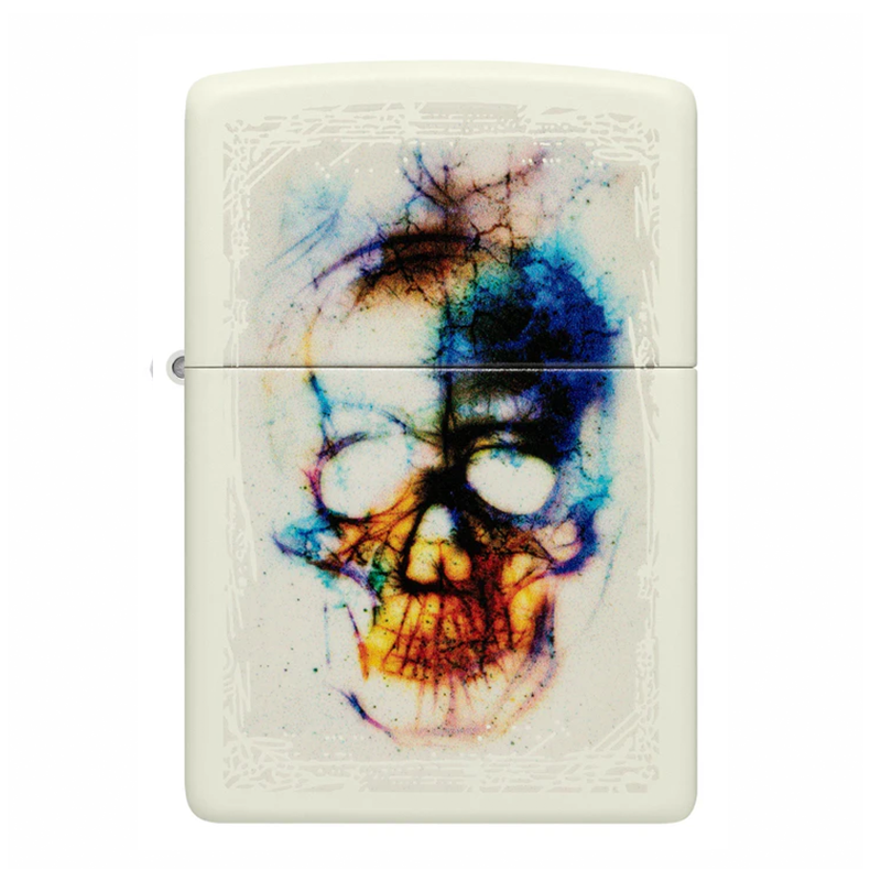 Water Colour Skull Zippo Lighter