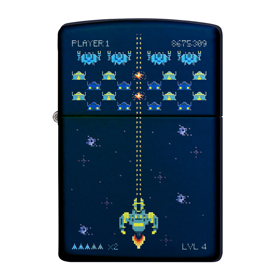 Pixeled Invaders Arcade Game Zippo