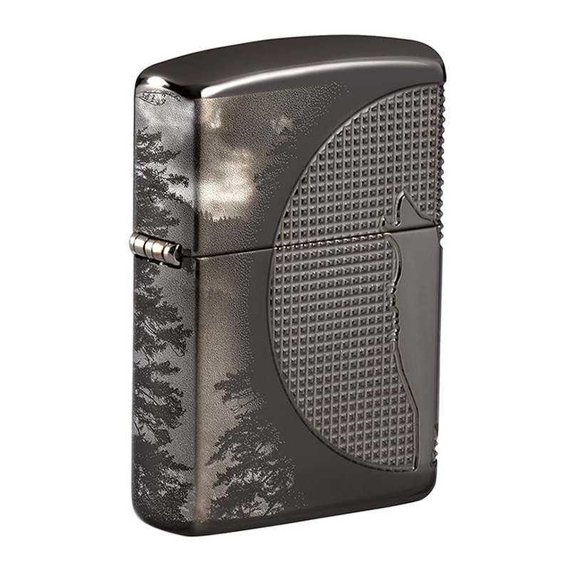 Howling Wolf Armor Zippo Lighter