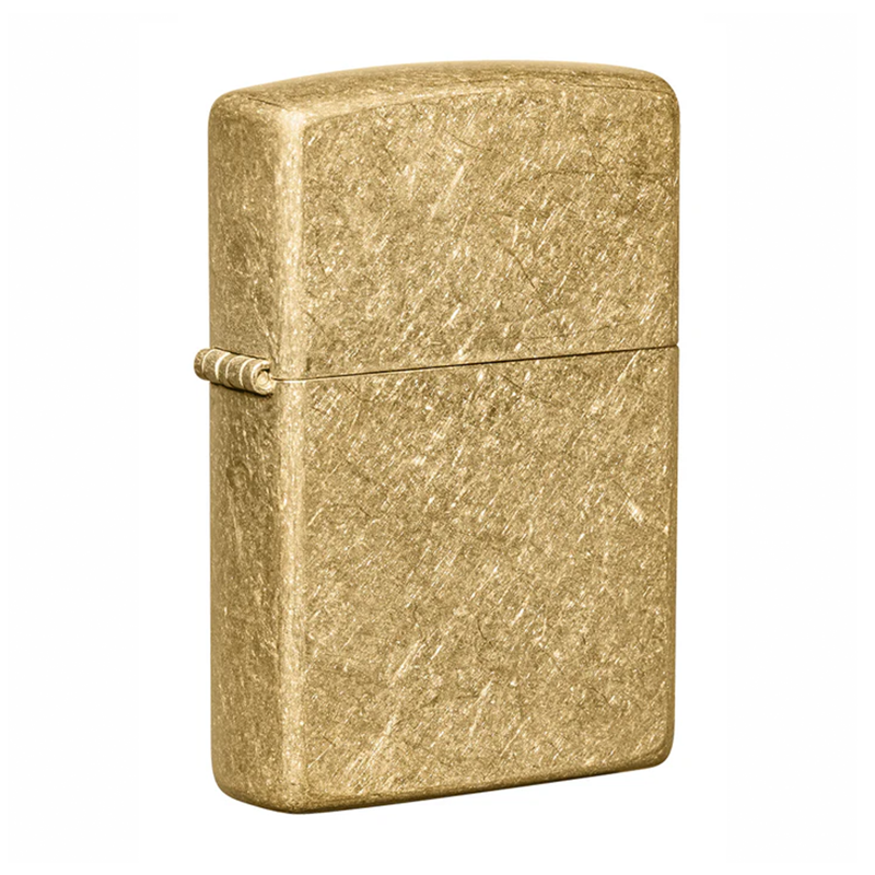 Tumbled Brass Zippo