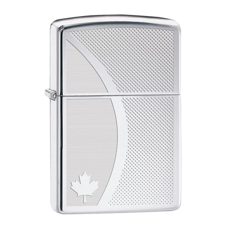 Maple Leaf Sweep Zippo Lighter