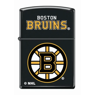 NHL Boston Bruins Black Ice Logo Chrome Zippo Lighter