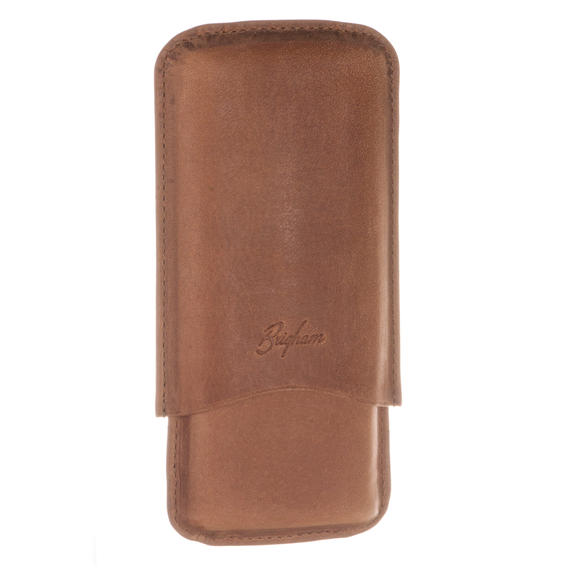 Brigham Brown Leather Cigar Cases
