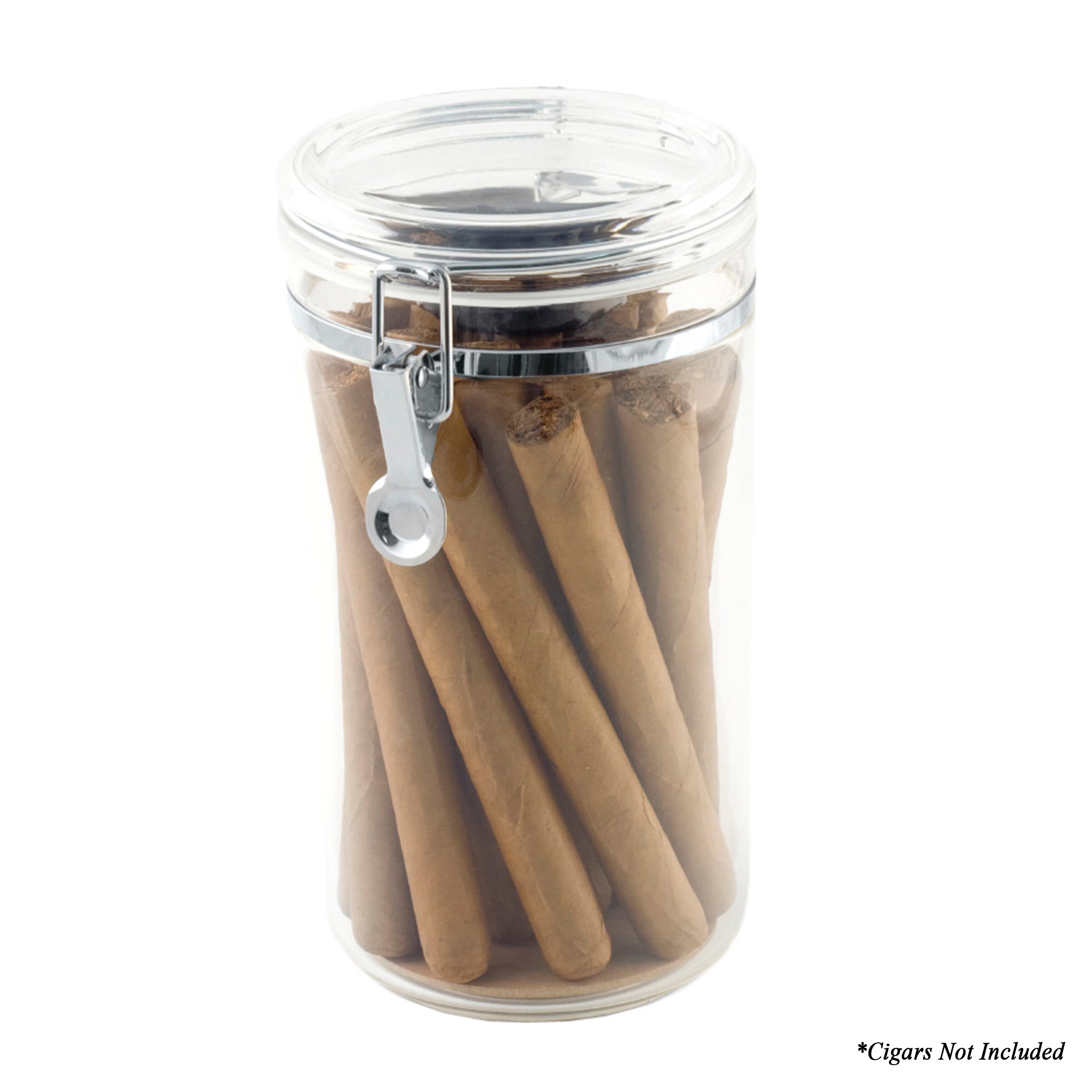 Acrylic 20 Cigar Humidor Jar