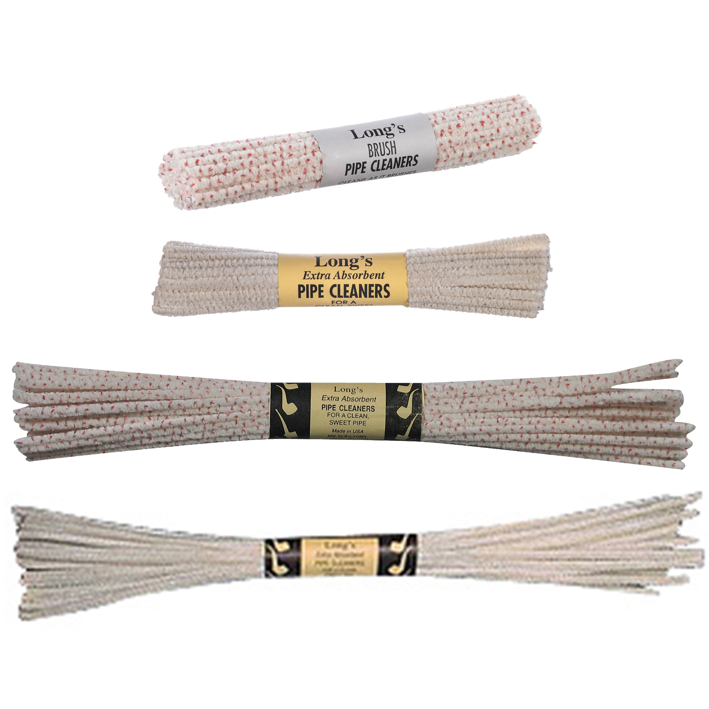 BJ Long Bristle Pipe Cleaners Pack of 10