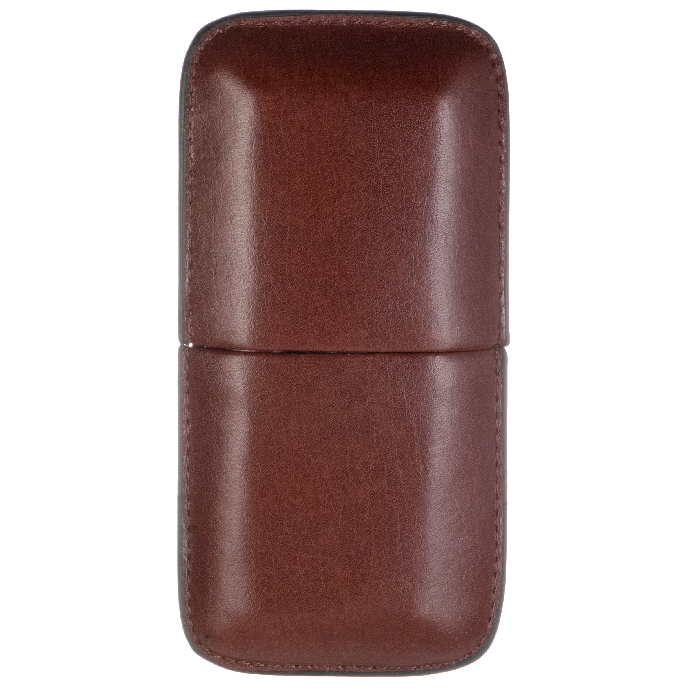 Leather Seamless 3 Cigar Case