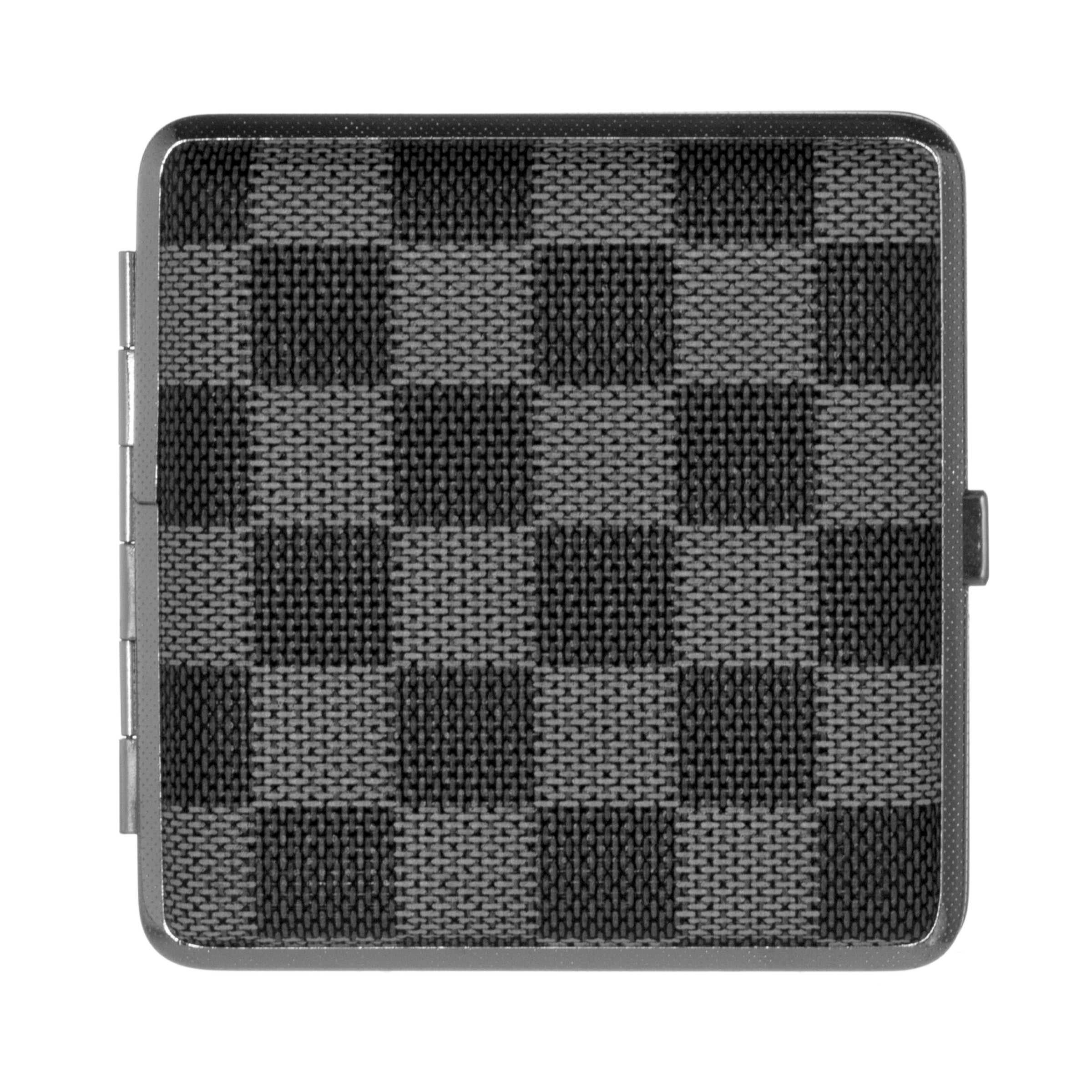 Checkered Design 20 Cigarette Case