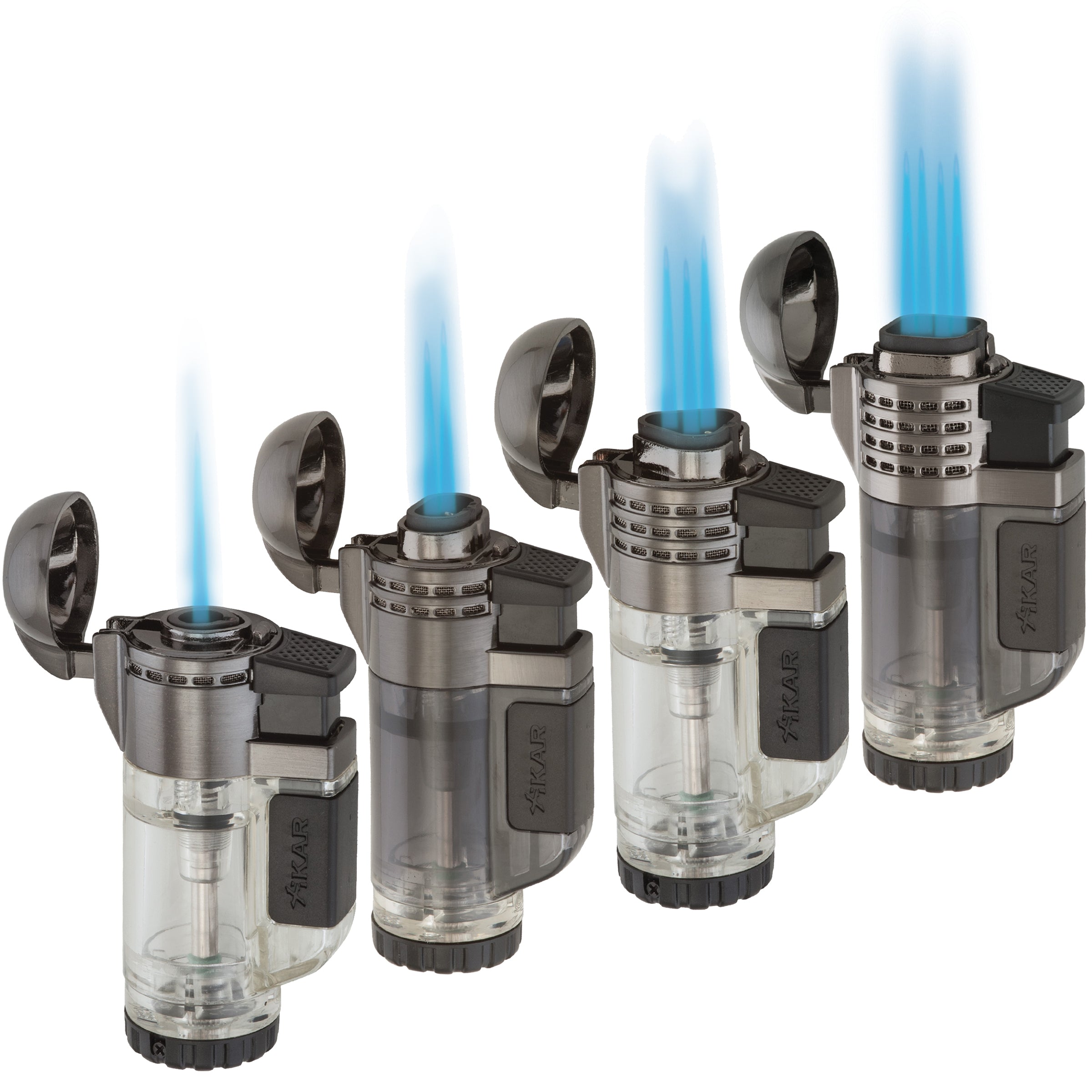 Xikar Tech Single, Double, Triple and Quad Torch Lighters